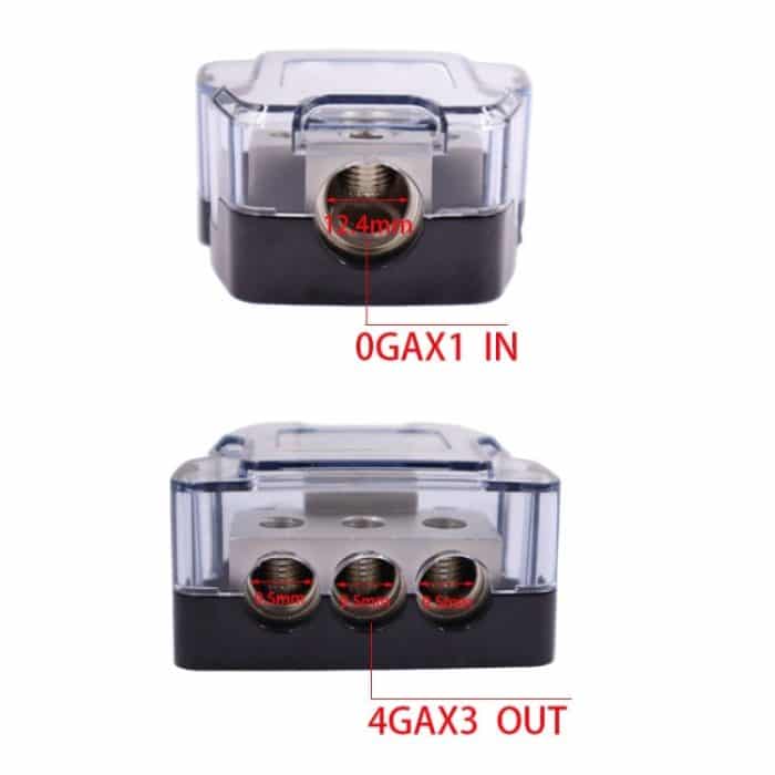 Sicherungs-Erdungskasten-Hub für die Modifikation von Auto-Audioverstärkern, 1 To 2, 1 To 3, 1 To 4 – Bild 2