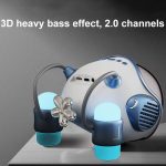 Space Sapsule Clock Kabelloser Bluetooth-Lautsprecher mit Atmosphärenlicht – Bild 5