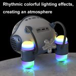 Space Sapsule Clock Kabelloser Bluetooth-Lautsprecher mit Atmosphärenlicht – Bild 6