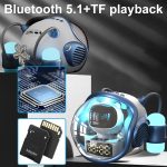 Space Sapsule Clock Kabelloser Bluetooth-Lautsprecher mit Atmosphärenlicht – Bild 7