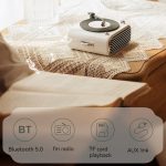 YJQ-D10 Tragbarer Desktop-Retro-Schallplattenspieler-Bluetooth-Lautsprecher – Bild 6