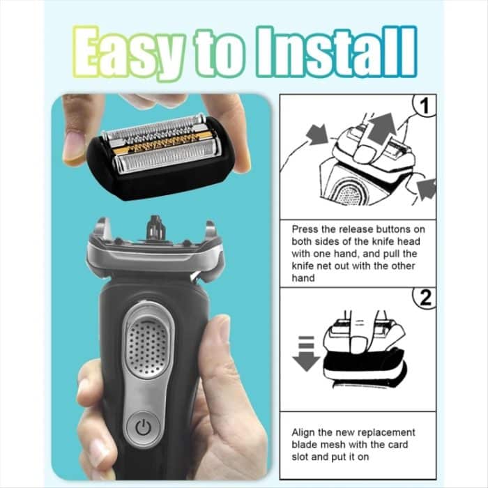 Ersatzklinge für Braun Series 9 Elektrorasierer, Goldfolien-Stil, 92B  With Text, 92B  Without Text, 92S  With Text, 92S  Without Text – Bild 6