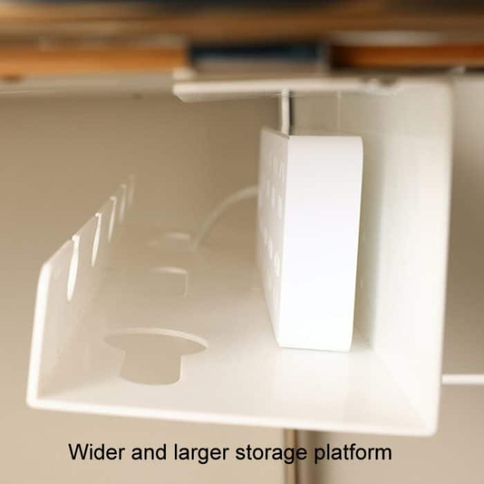 Unter Schreibtisch Kabel Veranstalter Loch-Freies Home Computer Tisch Unten Netzkabel Stecker Lagerung Rack – Bild 4