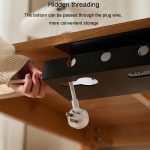 Unter Schreibtisch Kabel Veranstalter Loch-Freies Home Computer Tisch Unten Netzkabel Stecker Lagerung Rack – Bild 5