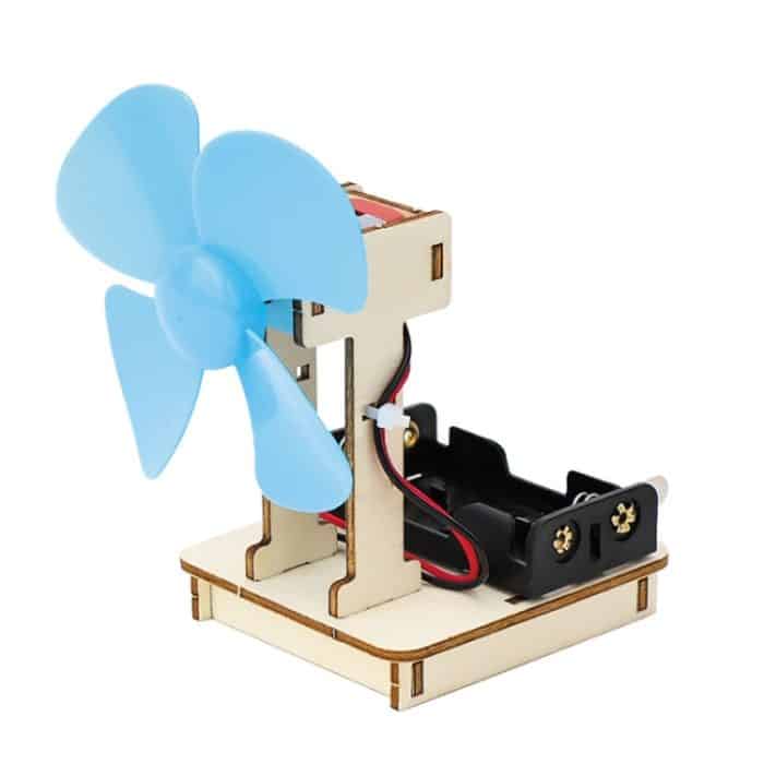 Kinder DIY selbst gemachter elektrischer Ventilator Wissenschaft kleine Erfindung Spaß Physik Schaltung Experiment Material Kit – Bild 1