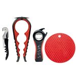 Multifunktionaler 4-in-1-Flaschenöffner, kraftsparender Haushaltsöffner, Style 1 (Black Red), Style 1 (Blue), Style 2 (Black Red)