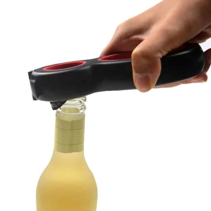 Multifunktionaler 4-in-1-Flaschenöffner, kraftsparender Haushaltsöffner, Style 1 (Black Red), Style 1 (Blue), Style 2 (Black Red) – Bild 4