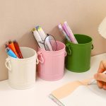 Große Kapazität Student Desktop Organizer Stift Container Mädchen Make-Up Pinsel Lagerung Eimer – Bild 6