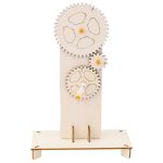 Physik-Experiment mit Zahnrad und Dreifachwirkung, Materialsatz für Getriebe mit variabler Geschwindigkeit, Kinder-Puzzle-Spielzeug