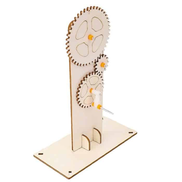 Physik-Experiment mit Zahnrad und Dreifachwirkung, Materialsatz für Getriebe mit variabler Geschwindigkeit, Kinder-Puzzle-Spielzeug – Bild 5