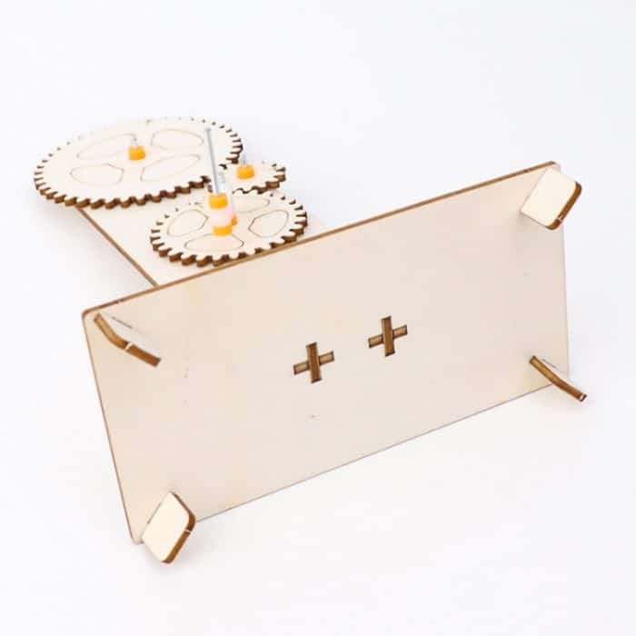 Physik-Experiment mit Zahnrad und Dreifachwirkung, Materialsatz für Getriebe mit variabler Geschwindigkeit, Kinder-Puzzle-Spielzeug – Bild 6