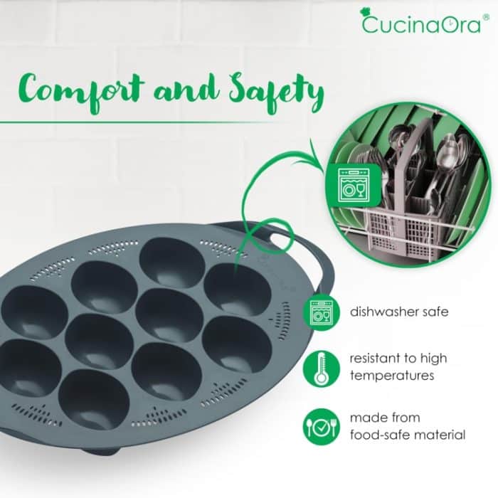 10-in-1 Eierkocher für Thermomix TM5 TM6 TM31 Multifunktionstopf Dampfgarer Tablett – Bild 3