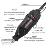 VICOVER Kleines elektrisches Schleifset mit einstellbarer Geschwindigkeit, Jade-Schnitzstift, Polierwerkzeug, EU-Stecker, Standard Model, 40pcs Parts, 40pcs Parts+Soft Shaft, 78pcs Parts, 78pcs Parts+Soft Shaft, 100pcs Parts, 100pcs Parts+Soft Shaft... – Bild 2