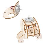 DIY Solar Hubschrauber Technologie Kleine Produktion Kinder Holz Montiert Flugzeug Modell – Bild 4