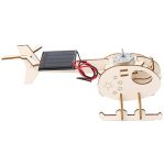 DIY Solar Hubschrauber Technologie Kleine Produktion Kinder Holz Montiert Flugzeug Modell – Bild 6