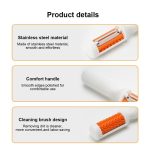 2 in 1 Schäler mit Reinigungsbürste Haushaltsobst Kartoffel Gemüseschäler – Bild 7