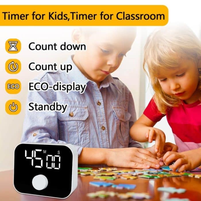 YS LED-Rotationstimer IlSent Küchenzeitmanager – Bild 8