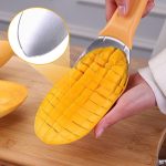 Mango-Schneide- und Würfelwerkzeug, multifunktionaler Fruchtschalentrenner aus Edelstahl, Mango Cutter – Bild 6