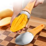 Mango-Schneide- und Würfelwerkzeug, multifunktionaler Fruchtschalentrenner aus Edelstahl, Mango Cutter – Bild 8