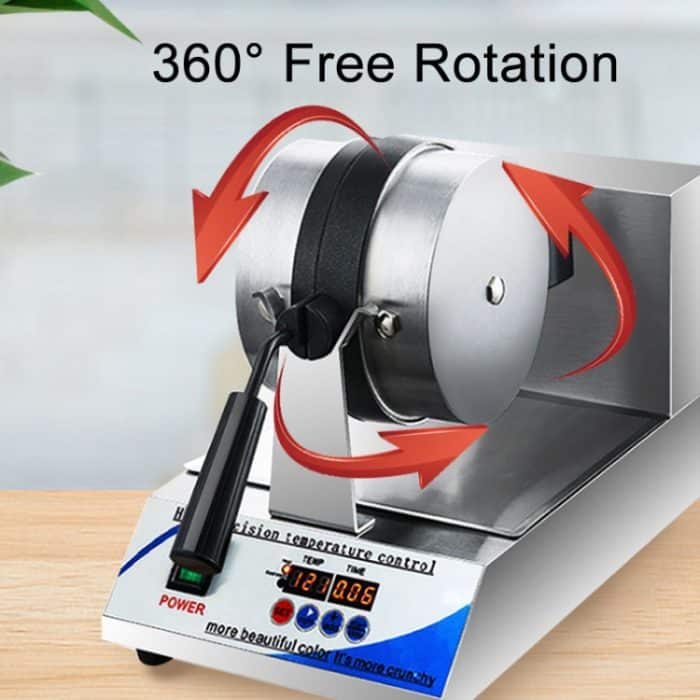 1200W kommerzielles Waffeleisen, drehbare Waffelmaschine aus Edelstahl, EU Plug, UK Plug, US Plug – Bild 4