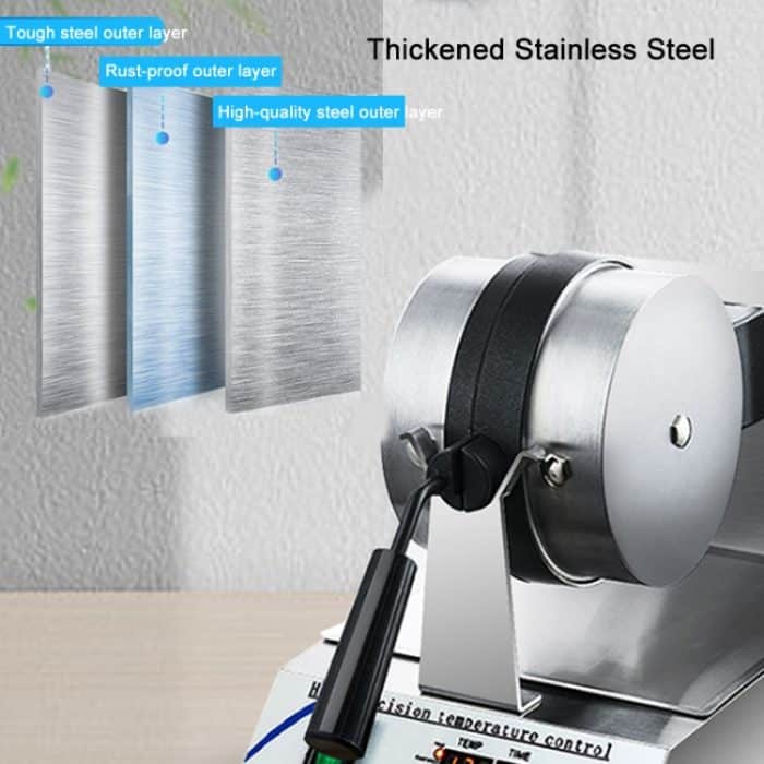 1200W kommerzielles Waffeleisen, drehbare Waffelmaschine aus Edelstahl, EU Plug, UK Plug, US Plug – Bild 8