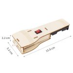 DIY Hausgemachte Taschenlampe Holz handgefertigte Spielzeug Material Kit Schöpfer Klassenzimmer experimentelle Ausrüstung – Bild 3