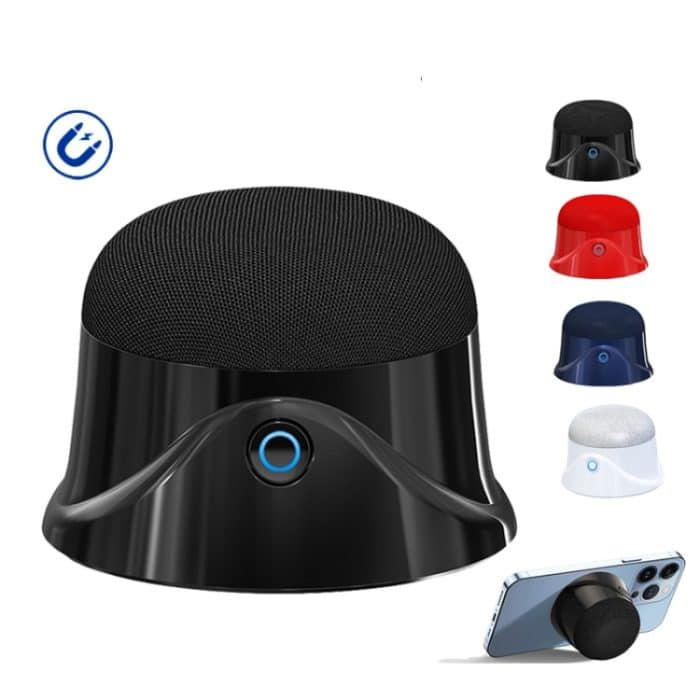 Magnetischer drahtloser Bluetooth-Lautsprecher Subwoofer Tragbarer Mini-TWS-Handylautsprecher, CQ01 Black, CQ01 Navy Blue, CQ01 White – Bild 2