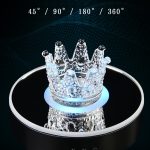 Drehbarer Präsentationsständer, 15 cm, mit Farbverlaufsbeleuchtung für Glaskunst – Bild 6