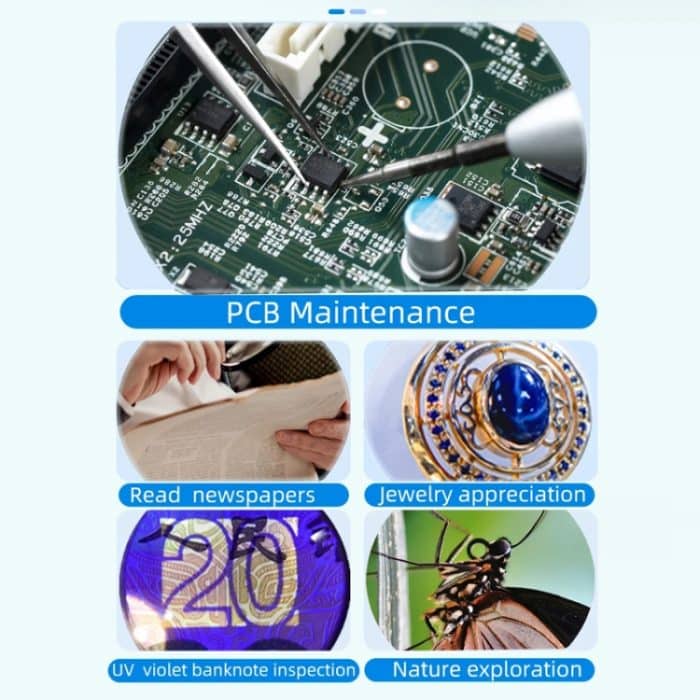Digitales Mikroskop, tragbare elektronische Lupe mit hoher Auflösung – Bild 9