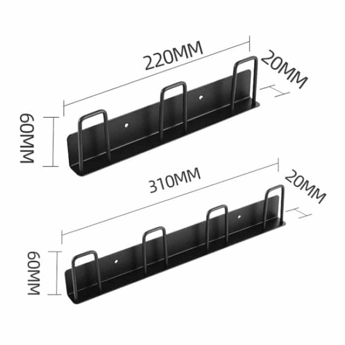 Becherhalter für den Haushalt, umgedrehter Becherhalter, Stange mit freiem Loch, an der Wand montiert, Entwässerungsbecherregal, 3 Position (Black), 3 Position (White), 4 Position (Black), 4 Position (White) – Bild 3