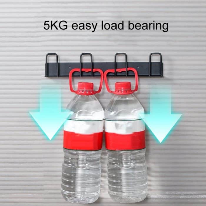 Becherhalter für den Haushalt, umgedrehter Becherhalter, Stange mit freiem Loch, an der Wand montiert, Entwässerungsbecherregal, 3 Position (Black), 3 Position (White), 4 Position (Black), 4 Position (White) – Bild 6