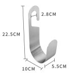 Home Outdoor Wasserschlauch Haken Edelstahl Terrasse Schlauch Lagerung Halter Auto Waschen Wasserhahn Haken – Bild 3