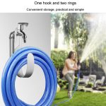 Home Outdoor Wasserschlauch Haken Edelstahl Terrasse Schlauch Lagerung Halter Auto Waschen Wasserhahn Haken – Bild 6