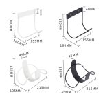 Edelstahl Schlauch Lagerung Halter Garten Home Auto Waschen Wasserhahn Schlauch Lagerung Haken, Wall-mounted (White), Wall-mounted (Black), Round Line (White), Round Line (Black) – Bild 3