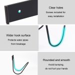 Edelstahl Schlauch Lagerung Halter Garten Home Auto Waschen Wasserhahn Schlauch Lagerung Haken, Wall-mounted (White), Wall-mounted (Black), Round Line (White), Round Line (Black) – Bild 4