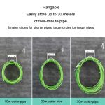 Edelstahl Schlauch Lagerung Halter Garten Home Auto Waschen Wasserhahn Schlauch Lagerung Haken, Wall-mounted (White), Wall-mounted (Black), Round Line (White), Round Line (Black) – Bild 5