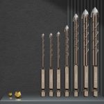 Sechskantschaft Spiralnut Kreuz Legierung Bohrer Glas Fliesen Vier Rand Treiber, 3mm, 4mm, 5mm, 6mm, 8mm, 10mm, 12mm – Bild 2