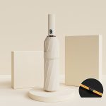 24 Bones Vinyl-Taschenschirm, vollautomatischer Sonnenschutzschirm für sonnige und regnerische Tage, 24 Bones