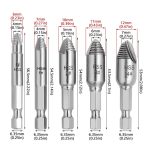 Schiebegewinde-Schraubenausdreher, Werkzeug zum Entfernen abgebrochener Schrauben, mit Aufbewahrungsbox, 5pcs / Set – Bild 3