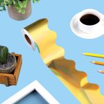 Fächerförmige Laser-Gold-Bordüre aus Papier für Pinnwand, 7.6cm x 5m, 7.6cm x 10m, 7.6cm x 15m, 7.6cm x 20m – Bild 2