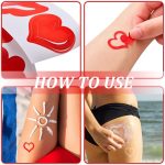 Bräunungs-/Sonnenbad-Aufkleber, selbstklebende Körperaufkleber, 500pcs /Roll Red Heart, 500pcs /Roll Red Star, 500pcs /Roll Red Lips, 500pcs /Roll Style 4, 500pcs /Roll Pink Bow – Bild 4
