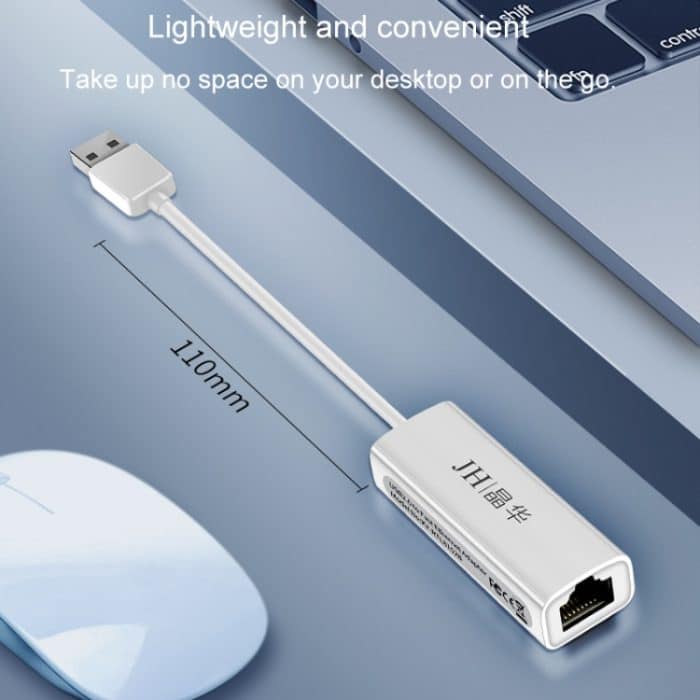 JINGHUA USB2.0 zu RJ45 100Mbps Netzwerkkarte Netzwerkschnittstellenbox Laptop-Netzwerkkarte Kostenloser Treiber – Bild 4