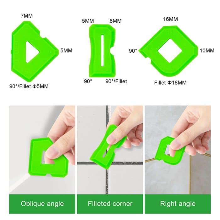 2sets Multifunktionale Kleber Schaber Silikon Naht Schaber – Bild 3