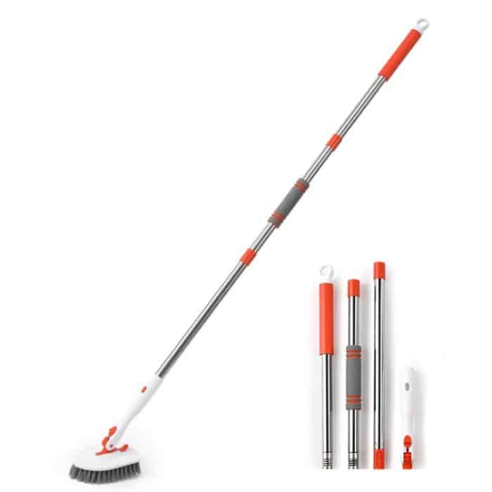 Duschreinigungsbürste mit 52 Zoll verstellbarem Griff, Wannen-Fliesen-Schrubberbürste, Set 1, Set 2, Set 3, Set 4, Set 5 – Bild 1