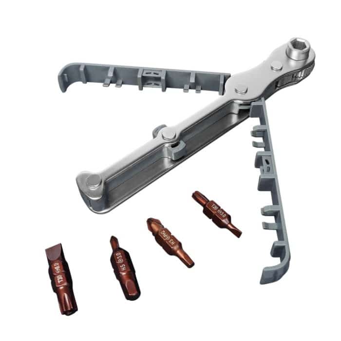 36-Zahn-Bidirektionaler Ratschenschraubendrehersatz mit 4 doppelseitigen Bits – Bild 1