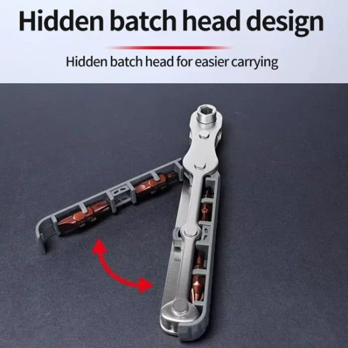 36-Zahn-Bidirektionaler Ratschenschraubendrehersatz mit 4 doppelseitigen Bits – Bild 6