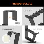 2 Stück Nagelfreier, spurloser Mantel-/Huthaken für die Türrückseite – Bild 4