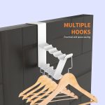 2 Stück Nagelfreier, spurloser Mantel-/Huthaken für die Türrückseite – Bild 5