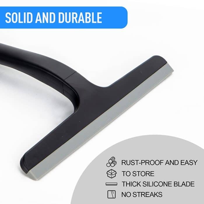 Glasschaber aus Kunststoff, Reinigungswerkzeug für Badezimmerglas – Bild 3