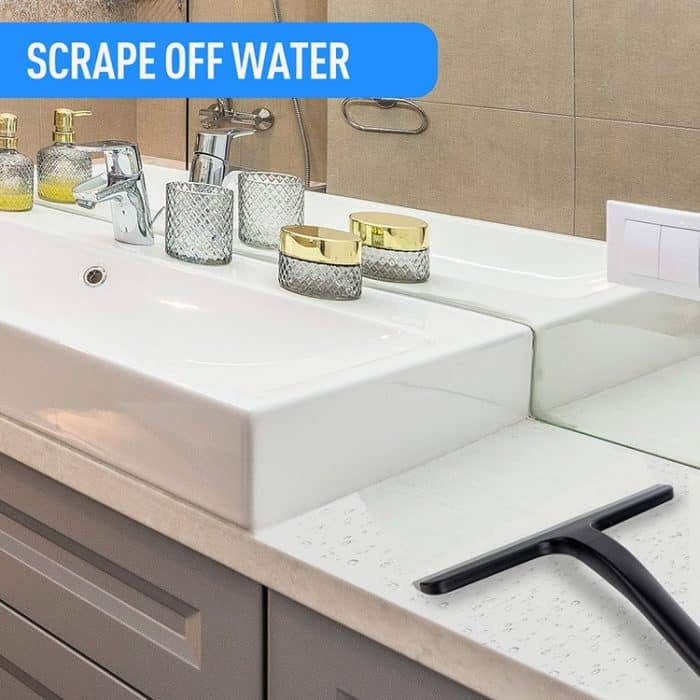 Glasschaber aus Kunststoff, Reinigungswerkzeug für Badezimmerglas – Bild 5